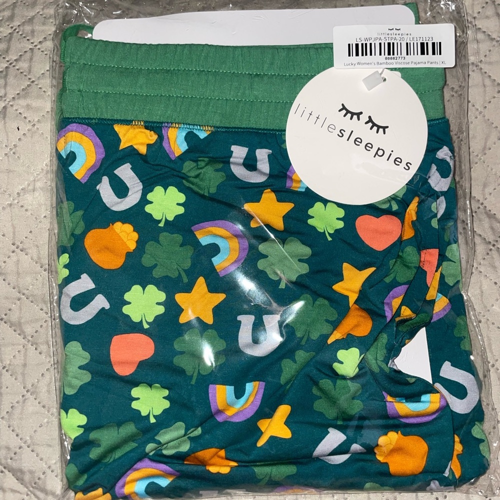 Little Sleepies NWT lucky bamboo mom joggers Sold Out print on site